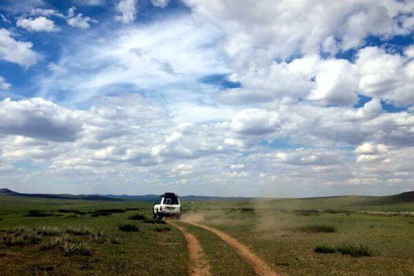 Driving in Mongolia