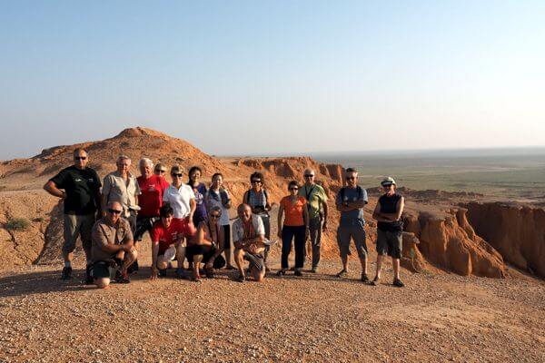 Group at Flaming Cliff