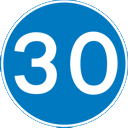 minimum speed limit 30
